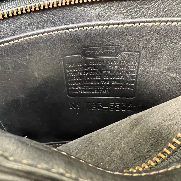 Vintage Coach Bleecker Basket Bag # 9301 in Black Small - Picture 4 of 13